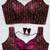 Wine silk blouse for women embroidery saree blouse