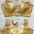 Gold silk blouse for women sequence saree blouse