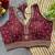 Dark maroon silk blouse for women traditional saree blouse