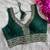 Green silk blouse for women designer saree blouse