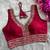 Maroon silk blouse for women embroidery saree blouse