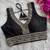Black silk blouse for women sequence saree blouse