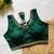 Green silk blouse for women festive saree blouse