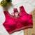 Pink silk blouse for women embroidery saree blouse