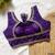 Purple silk blouse for women sequence saree blouse