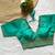 Sea green tissue blouse for women traditional saree blouse