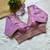 Lavender tissue blouse for women zari saree blouse