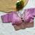 Lavender tissue blouse for women zari saree blouse