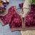 Maroon silk blouse for women festive saree blouse