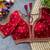 Dark maroon silk blouse for women zari saree blouse