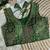 Green silk blouse for women elegant saree blouse