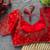 Red silk blouse for women traditional saree blouse