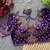 Purple silk blouse for women sequence saree blouse