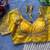 Yellow silk blouse for women thread saree blouse