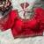 Red silk blouse for women traditional saree blouse