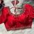 Red silk blouse for women traditional saree blouse