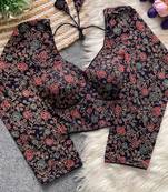 Black cotton blouse for women elegant saree blouse