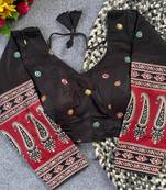 Black cotton blouse for women zari saree blouse