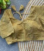 Yellow georgette blouse for women fancy saree blouse