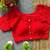 Red cotton blouse for women festive saree blouse