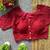 Dark maroon cotton blouse for women plain saree blouse