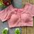 Pink cotton blouse for women thread saree blouse