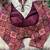 Purple viscose blouse for women printed saree blouse