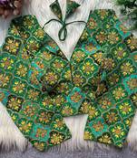 Dark green viscose blouse for women stylish saree blouse