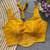 Yellow jacquard blouse for women traditional saree blouse