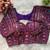 Purple georgette blouse for women designer saree blouse