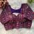 Purple georgette blouse for women designer saree blouse