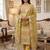 Mehendi organza banarasi jacquard dress material suit