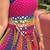 NAVRATRI WEAR MULTICOLOR GEORGETTE PRINTED LEHENGA CHOLI FULL STITCHED