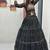 NAVRATRI WEAR BLACK COLOR PURE FAUX GEORGETTE PRINT LEHENGA CHOLI FREE SIZE FULL STITCHED.