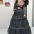 NAVRATRI WEAR BLACK COLOR PURE FAUX GEORGETTE PRINT LEHENGA CHOLI FREE SIZE FULL STITCHED.