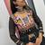 NAVRATRI WEAR BLACK COLOR PURE FAUX GEORGETTE PRINT LEHENGA CHOLI FREE SIZE FULL STITCHED.