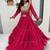 NAVRATRI WEAR PINK COLOR PURE FAUX GEORGETTE PRINT LEHENGA CHOLI FREE SIZE FULL STITCHED.