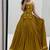 NAVRATRI WEAR MUSTARD COLOR SOLID COTTON LEHENGA CHOLI FREE SIZE FULL STITCHED.