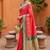 Peach soft silk blend saree with zari weaving meenakari design