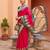 Pink soft silk blend saree with zari weaving meenakari design