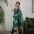 Green color art silk blend sarees with blouse