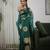 Green color art silk blend sarees with blouse