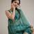 Green color art silk blend sarees with blouse