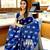 Blue color art silk blend sarees with blouse