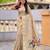 soft pure muga cotton  saree with meenakari  weaving  motifs and contrast blouse