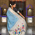 soft pure muga cotton  saree with meenakari  weaving  motifs and contrast blouse