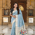 soft pure muga cotton  saree with meenakari  weaving  motifs and contrast blouse