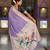 soft pure muga cotton  saree with meenakari  weaving  motifs and contrast blouse