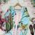 Sky blue magic cotton digital print kurti pant set with dupatta
