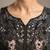 Black heavy chiffon embroidered suit with hand moti & khatli work